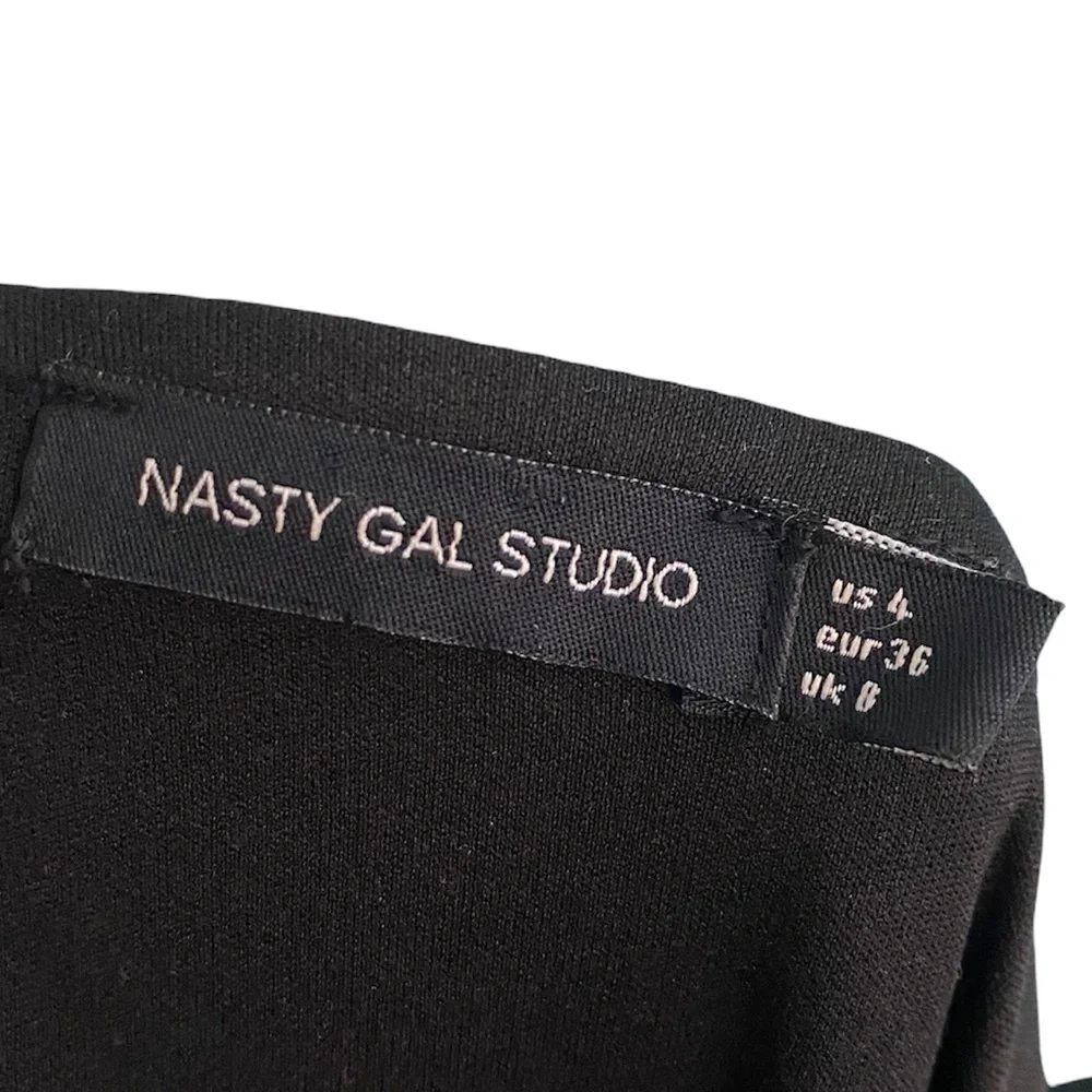 Nasty Gal studio beaded jumpsuit long sleeve sz-4 - Picture 6 of 6